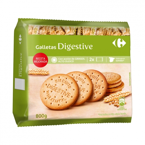 SpainSupermarket • Galletas Digestive Carrefour 800 g.